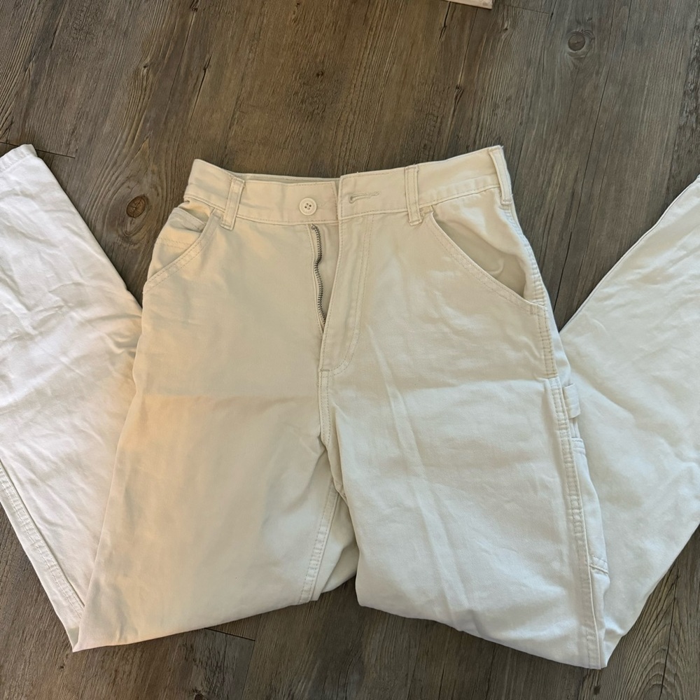 Cream cargo pants